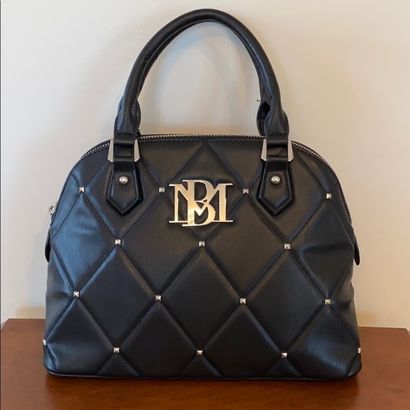 Badgley Mischka Handbags - Badgley Mischka Big Quilting Dome with Studs Bag